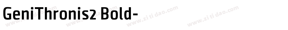 GeniThronis2 Bold字体转换